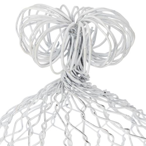 položky Drátěný zvonek z vintage dřeva pro rustikální stolní dekorace ve venkovském stylu, 23 cm