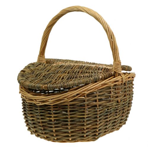 Floristik24 Piknikový koš vrba 40 cm x 30 cm V20 cm
