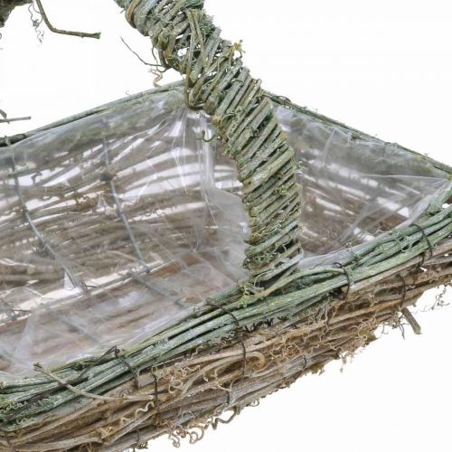 Floristik24 Koš na sázení, květinový koš, větvičky révy Shabby-Chic L42cm / 34cm / 28cm sada 3 ks