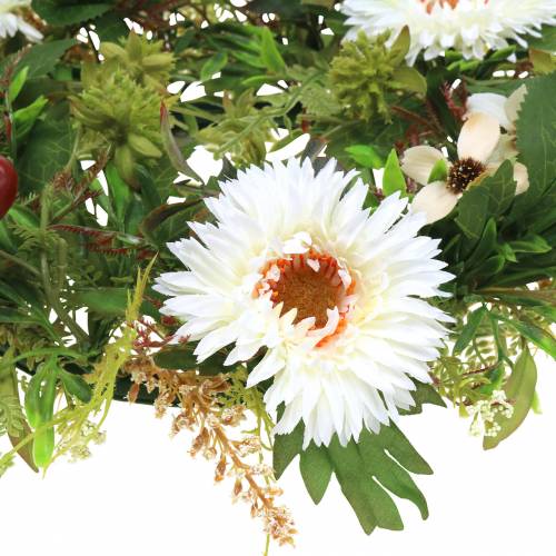 položky Podzimní věnec chryzantéma bílá Ø30cm