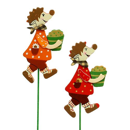 Floristik24 Podzimní tyčinky ježek s dortem 12ks