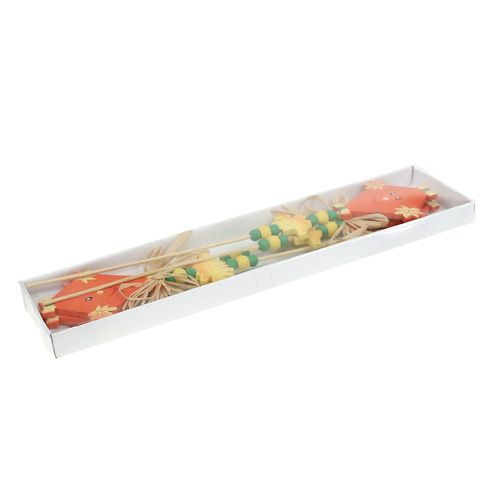 Floristik24 Podzimní špunt drak oranžový L31cm 4ks