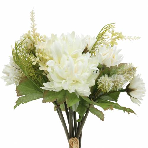 Floristik24 Chryzantémová kytice mix bílá 35cm