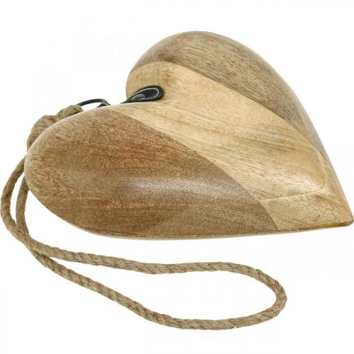 položky Dřevěné srdce, ozdobné srdce na zavěšení, dekorace srdce V19cm