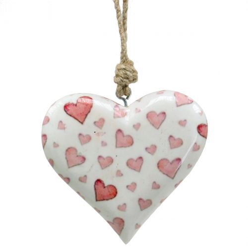 Floristik24 Deco věšák srdce keramické 11cm x 10cm