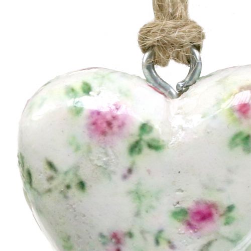 Floristik24 Srdce na zavěšení růží 5cm 12ks