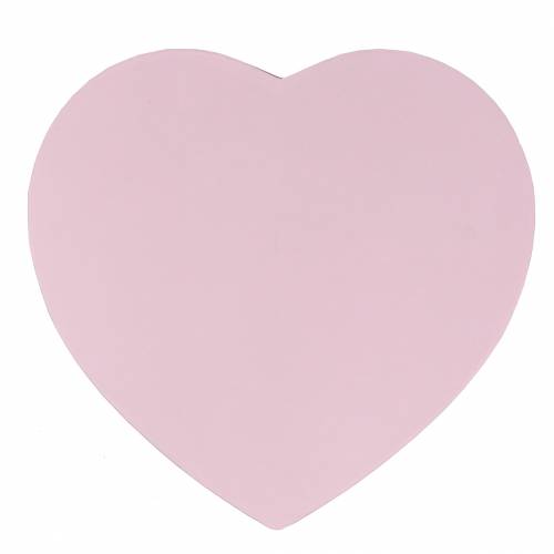 Floristik24 Květinový truhlík srdce růžové Ø18/20cm sada 2 ks