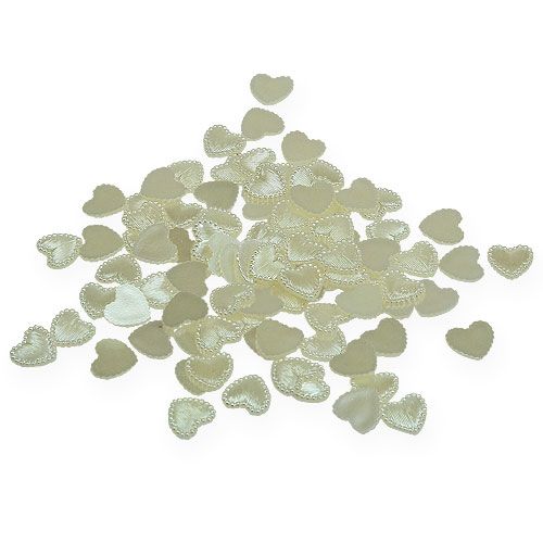 Sypaná dekorace mini srdíčka krémová 1,3cm 300p