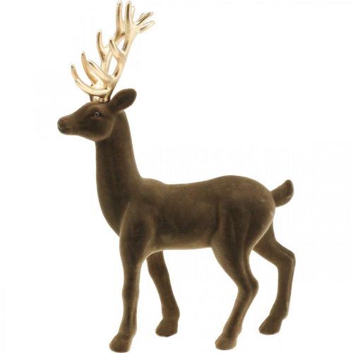 Floristik24 Deko dekorace figurka jelena deko sob hejna hnědá V37cm