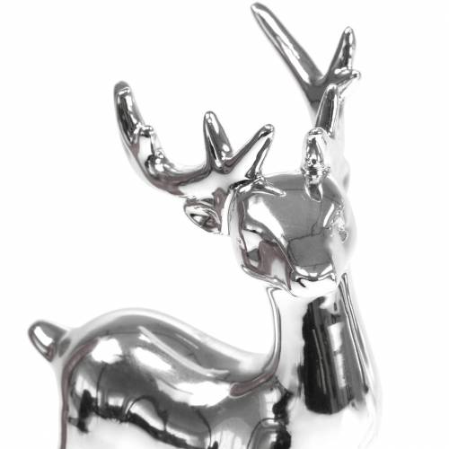 položky Deco figurka jelen stříbrná V17cm 2ks