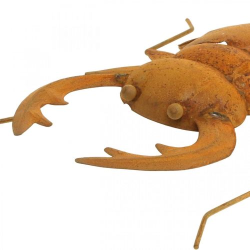 Floristik24 Roháč, zahradní figurka, kovová dekorace z patiny L25cm