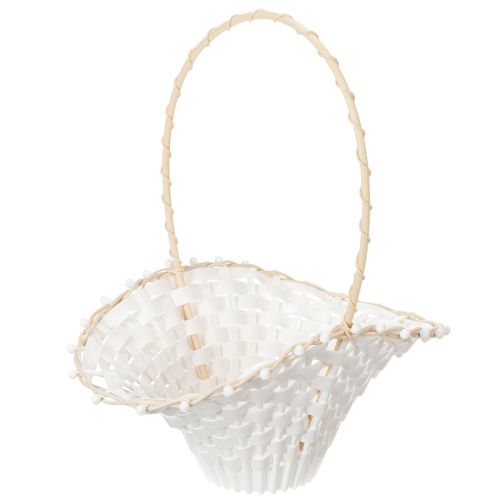 Svatební květinový košík pro dívky 24cm x 17cm | Floristik24.cz