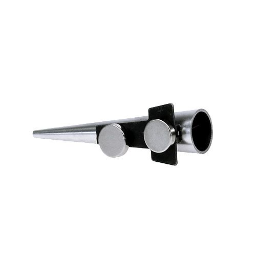 Floristik24 Svatební jehlice s magnetem, lesklá stříbrná 7cm