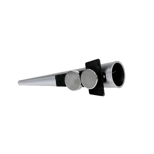 položky Svatební jehlice s magnetem, matná stříbrná 7cm