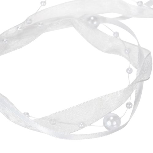 položky Svatební stuha bílá 20mm 5m