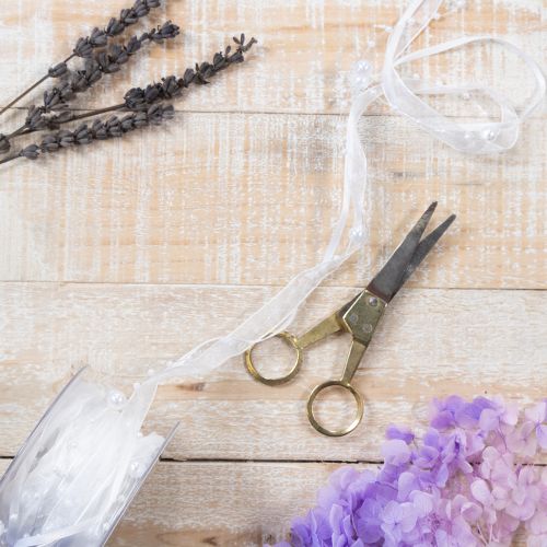 položky Svatební stuha bílá 20mm 5m