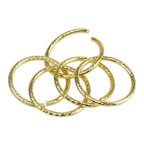 Floristik24 Snubní prsteny zlaté Ø3cm 25ks