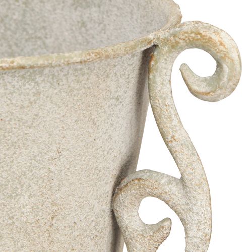položky Vysoká dekorativní trofejní starožitná pohárová váza kovová šedá Ø15cm H50cm