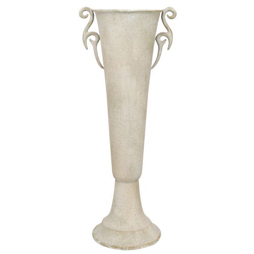 položky Vysoká dekorativní trofejní starožitná pohárová váza kovová šedá Ø15cm H50cm