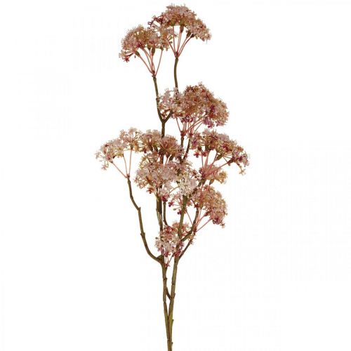 položky Kvetoucí deco větev tmavě růžová Umělé luční květiny 88cm