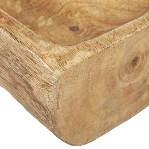 položky Dřevěná dekorace s dutou dekorativní mísou ze dřeva 40×13–16cm×6,5cm