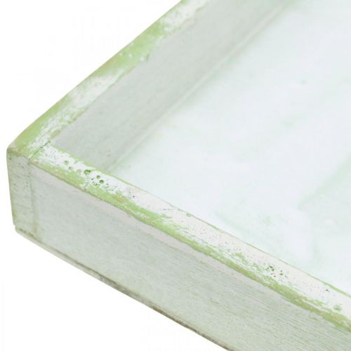 Floristik24 Dřevěný tác, jarní dekorace, tác na osázení 24,5×24,5cm