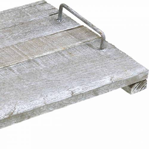 Floristik24 Dřevěný tác s nožičkami, stolní dekorace v shabby chic, dekorativní tác, vintage 50cm