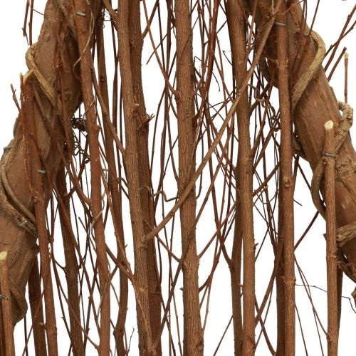 Dřevěná dekorace jedle dřevěná dekorace přírodní větve liány 25x10x50cm