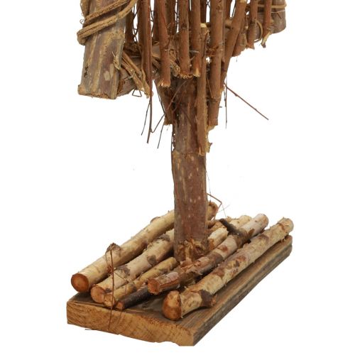 položky Dřevěná dekorace na vánoční stromeček dřevěná dekorace větve vinné révy 27,5x10x60cm