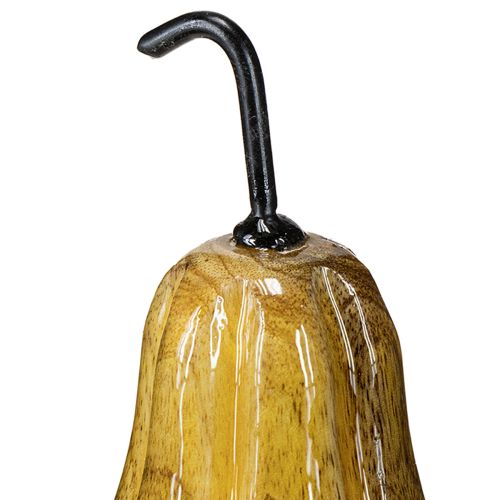 položky Dřevěná hruška dřevěná dekorace hruška podzimní červená žlutá bílá 12×6cm 3 kusy