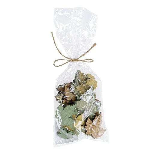 Floristik24 Dřevěné listy javorové listy pastel mix 3cm - 4,5cm 24 ks