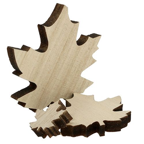 Floristik24 Dřevěné listy, javorové listy mix 2,5cm - 7cm 36ks