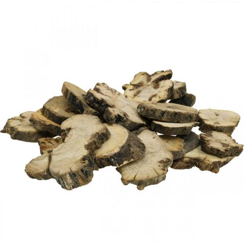 Floristik24 Dřevěné kotouče deco root wood posyp dekorace dřevo 3-8cm 500g