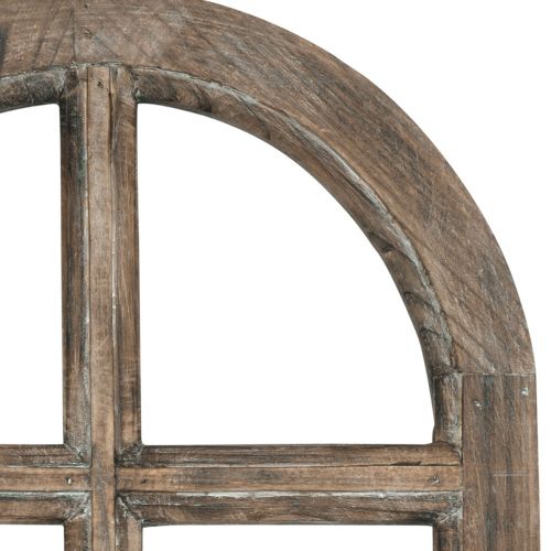 Floristik24 Dřevěná dekorace rustikální dekorativní rám okna dřevo hnědá 29,5×48cm