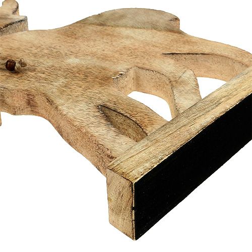Floristik24 Dřevěná dekorace los V 34,5cm Š 29cm přírodní