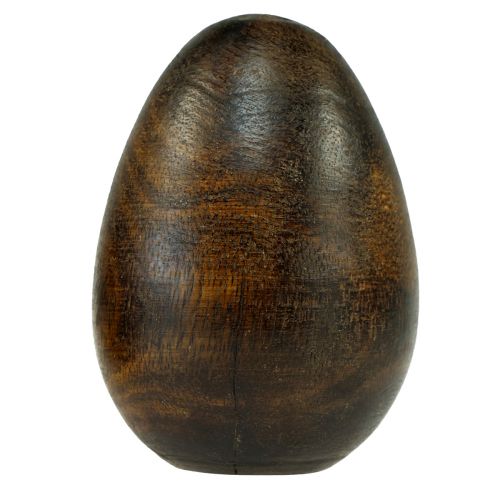 Dřevěná vajíčka hnědá mangovníkové dřevo Velikonoční vajíčka ze dřeva V9,5–10cm 2ks