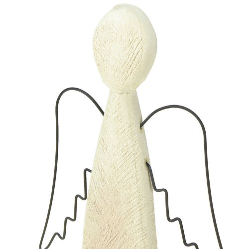 položky Dřevěný anděl, přírodní, dřevěná figurka anděla strážného, moderní, výška 27,5 cm