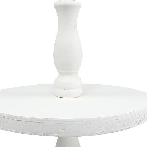 Dřevěná police bílá V50cm | Floristik24.cz