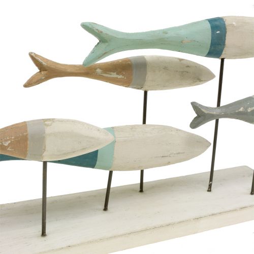 Floristik24 Dřevěná ryba na stojánku 34cm x 16cm x 7,5cm
