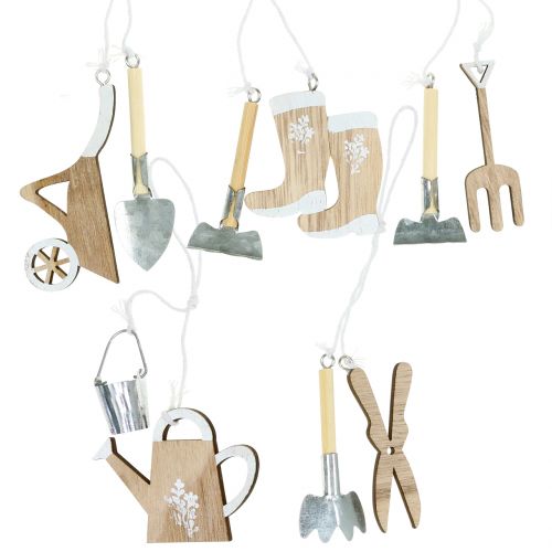 Floristik24 Dřevěný věšák zahradního nářadí 5ks