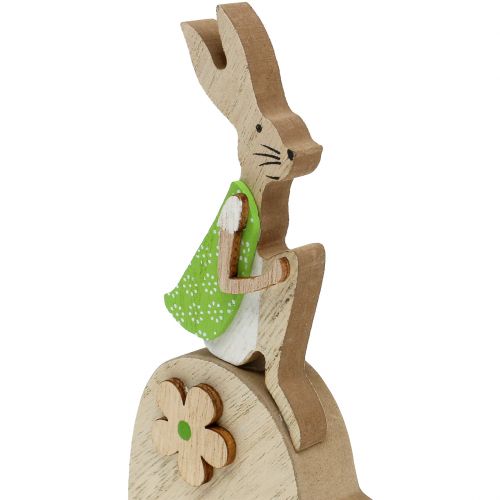 Floristik24 Dřevěný zajíček na srdce 16,5cm 4ks
