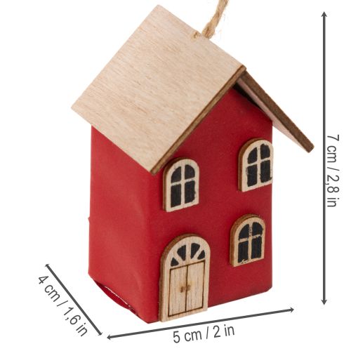 Sada závěsných bytových dekorací, skandinávský styl, 7 cm, 6 kusů | Floristik24.cz