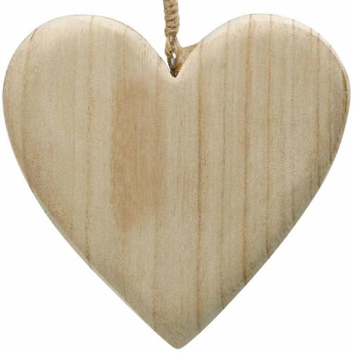 položky Dřevěné srdce na zavěšení přírodní dekorativní srdíčka Valentýn Den matek 3ks