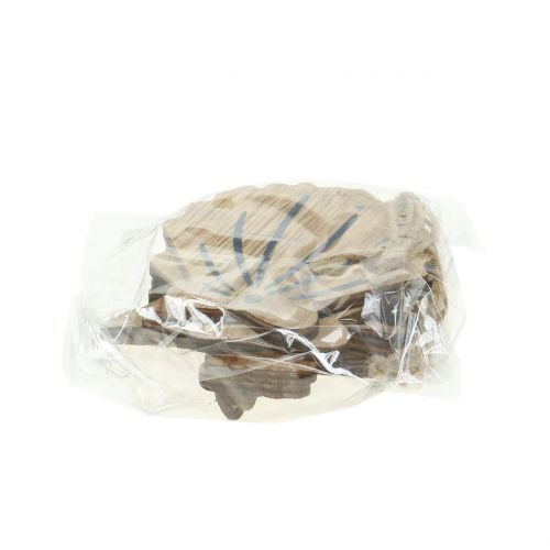 Floristik24 Dřevěné věšáky sortiment námořní 8,5cm - 10cm 6ks