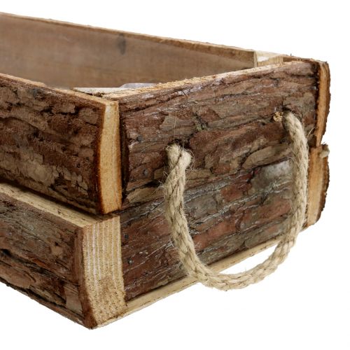 položky Dřevěná krabička přírodní 58cm x 14cm V9cm