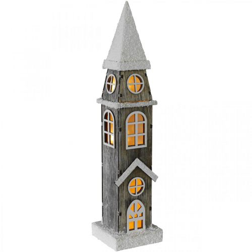 položky Věž světelného domu ze dřeva Věž vánočního kostela V45cm