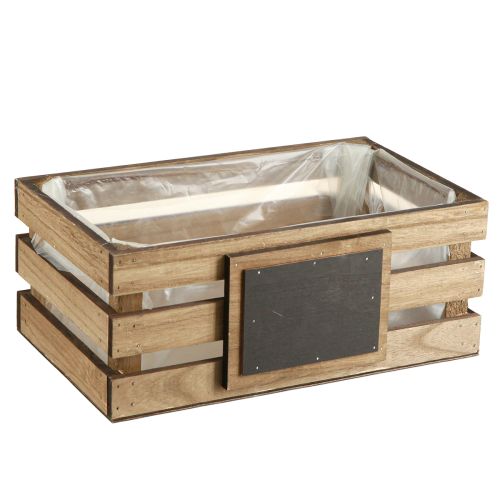 položky Dřevěný truhlík s deskovým truhlíkem truhlík na rostliny 40/35/30/25 cm sada 4 ks