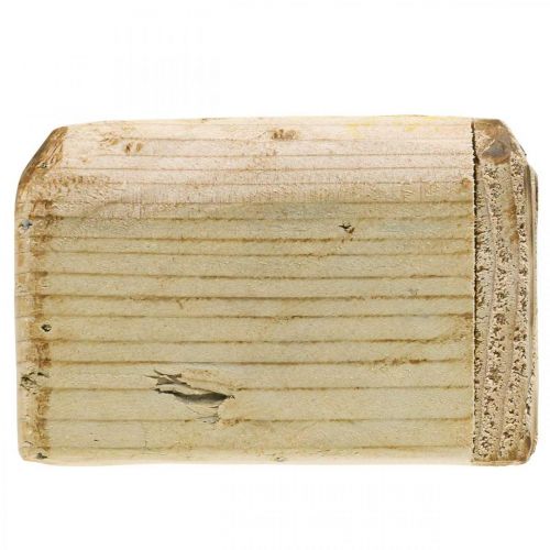 položky Květináč na rostliny truhlík na rostliny dřevěný květináč přírodní 12×12×8,5cm
