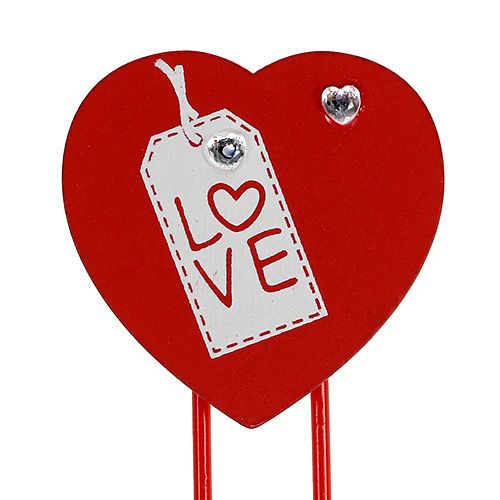 položky Dřevěné spony srdce &quot;Love&quot; ozdobné srdce Valentýnský dárek 2ks