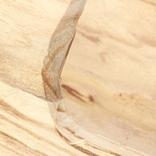 položky Dřevěný košík košík s uchem Paulownia wood 56×16cm H16cm